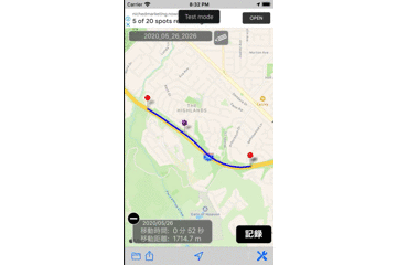 移動履歴からGPXファイルをExport